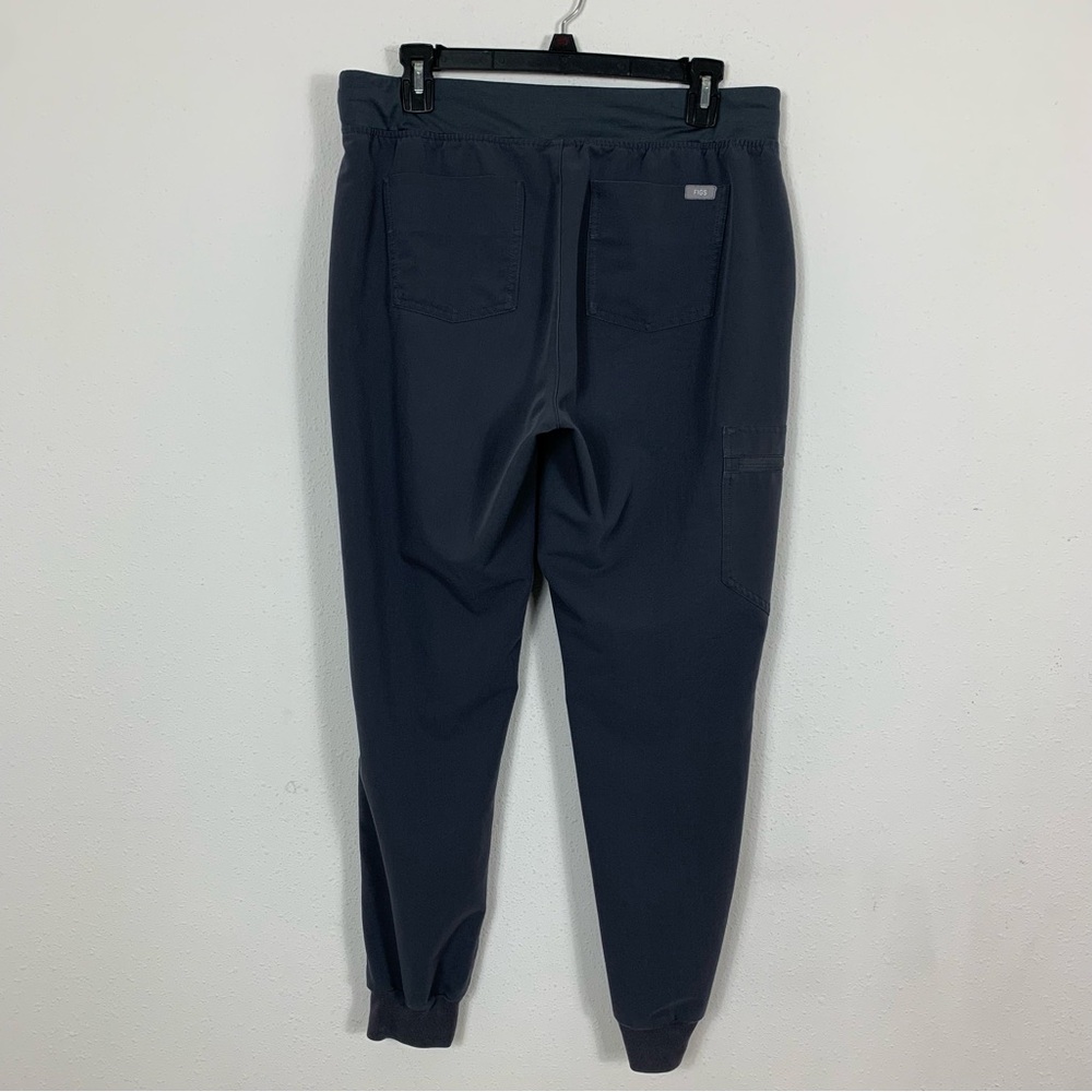 Figs Women's Slate Gray Track Joggers with Red Drawstring - Picture 5 of 10